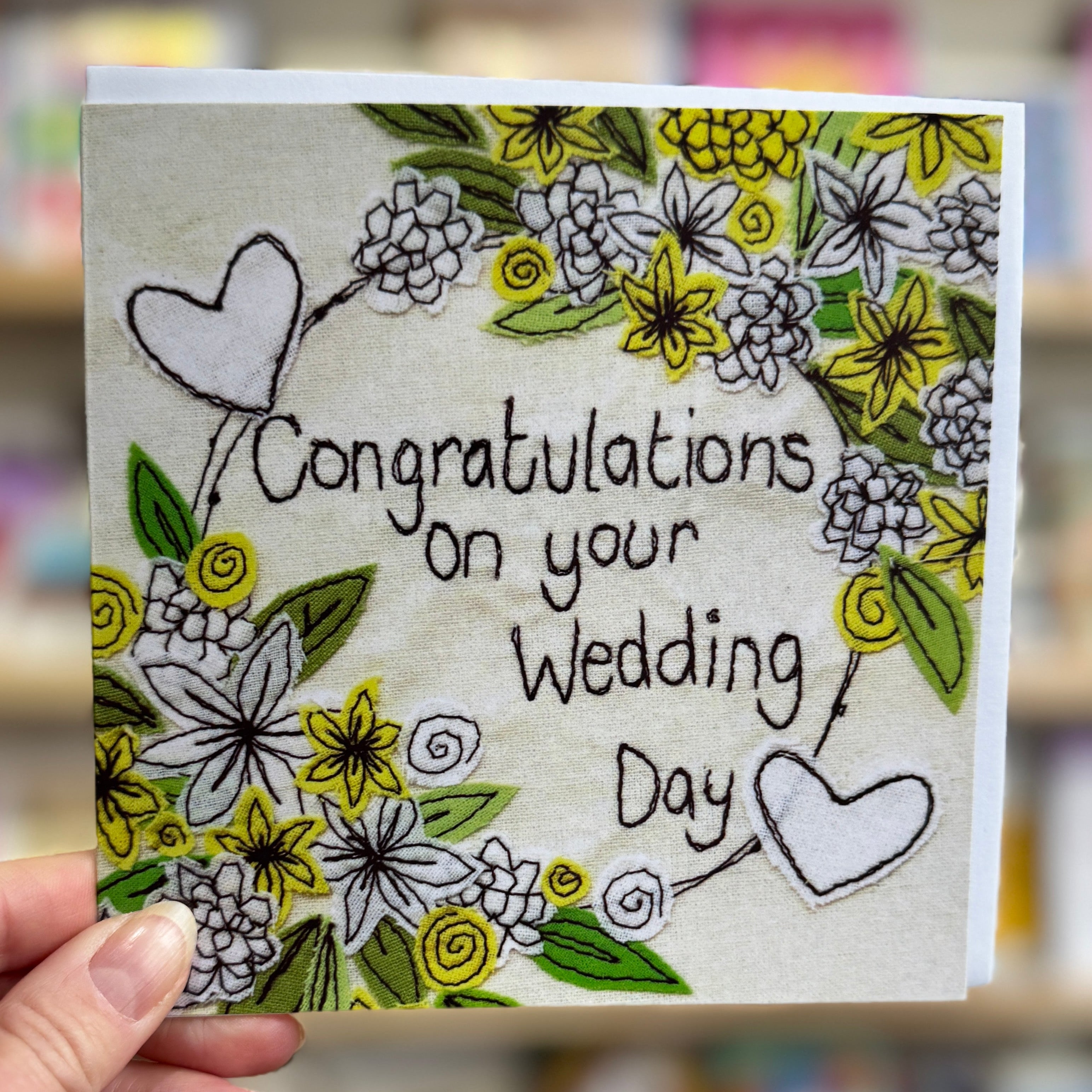 Jo-Bo Designs Floral Wedding Card at Bibelot Leek