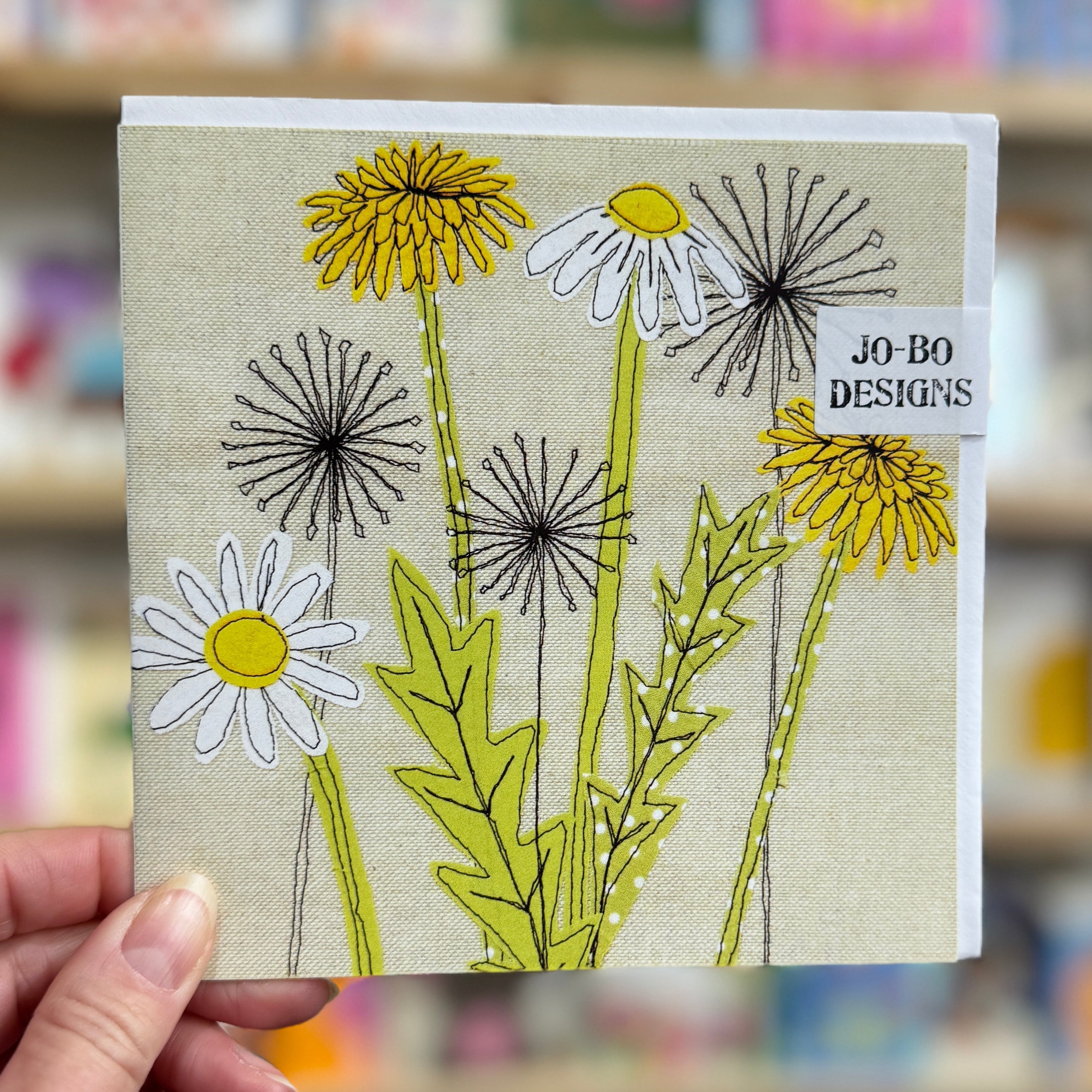 Jo Bo Designs Daisies and Dandelions Card at Bibelot Leek