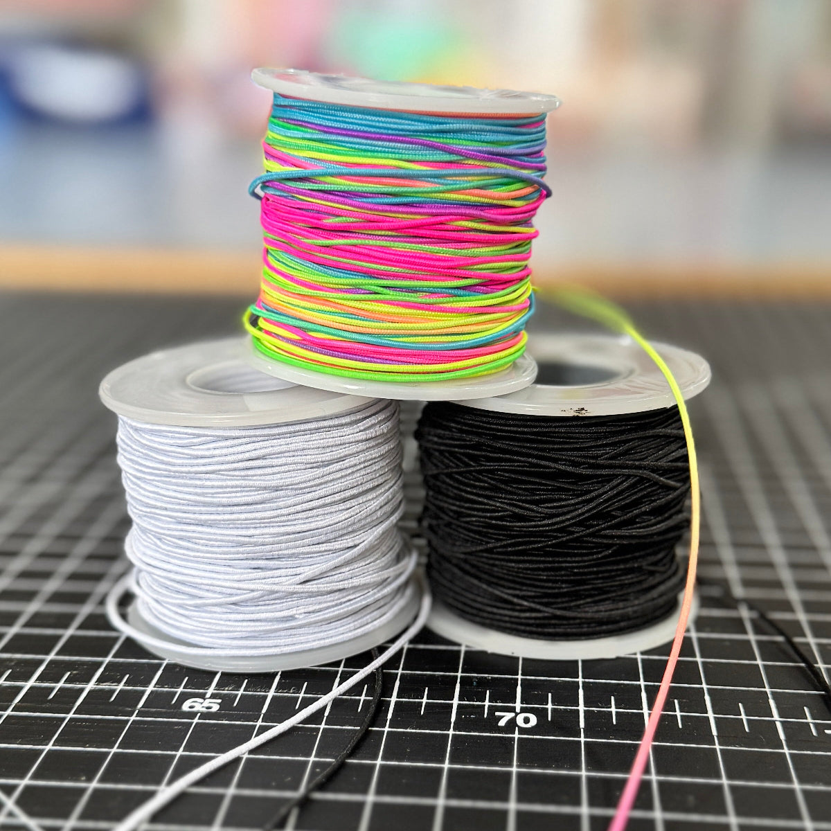 Jewellery Elastic 1mm - Sold Per Metre at Bibelot Leek