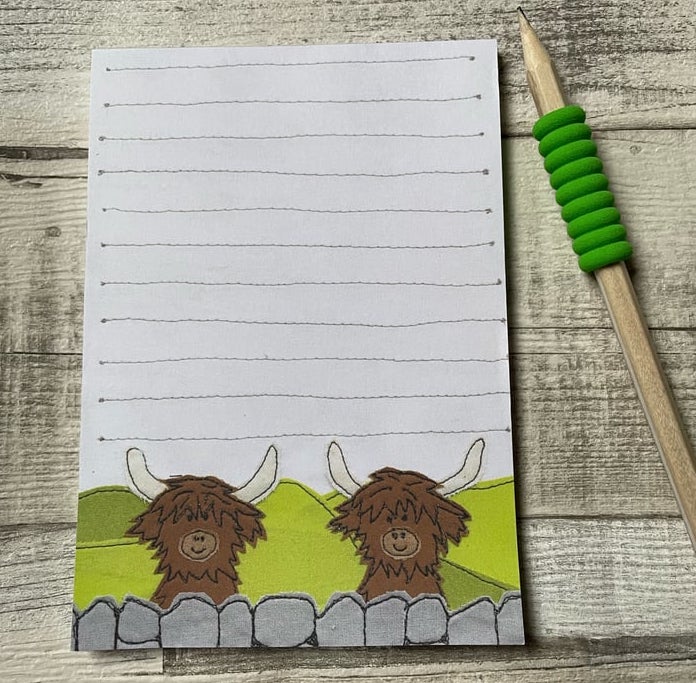 Jo Bo Designs Highland Cow A6 Pad