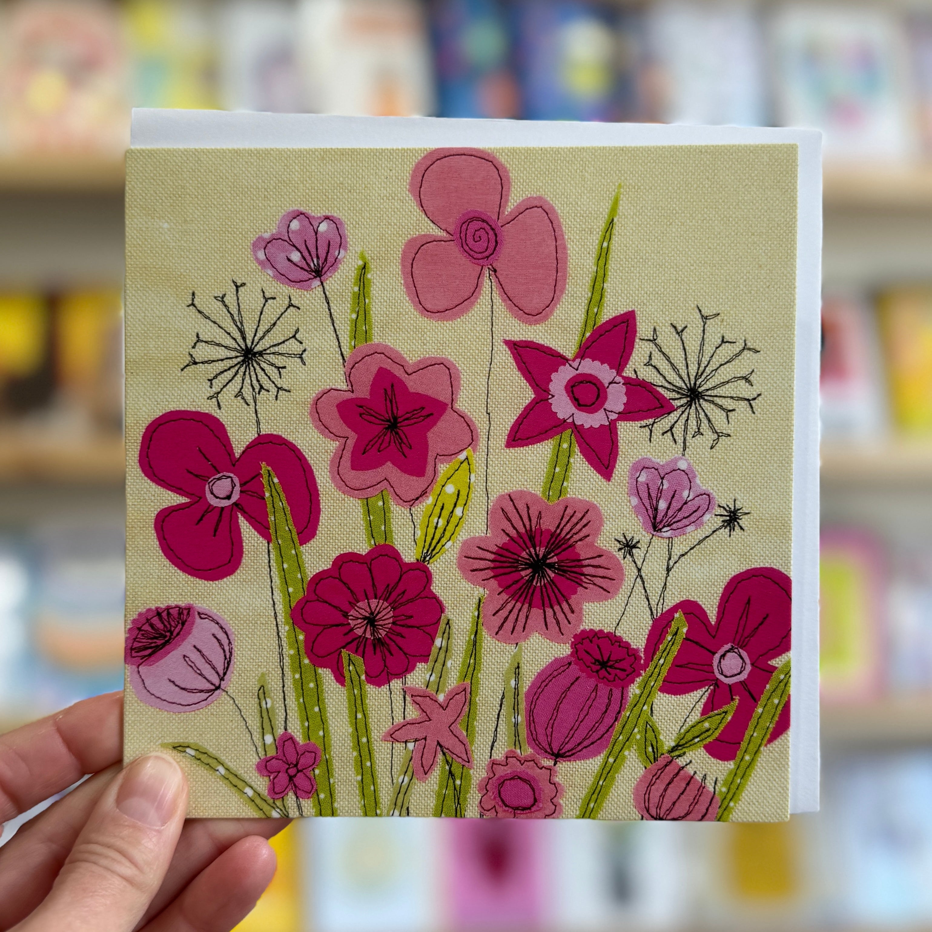 Jo Bo Designs Pink Poppies Card at Bibelot Leek