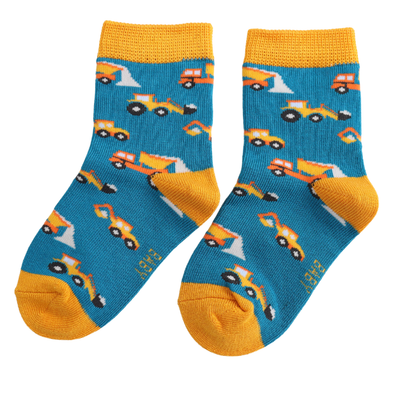 Miss Sparrow Baby Trucks Teal (2-3yrs) at Bibelot Leek