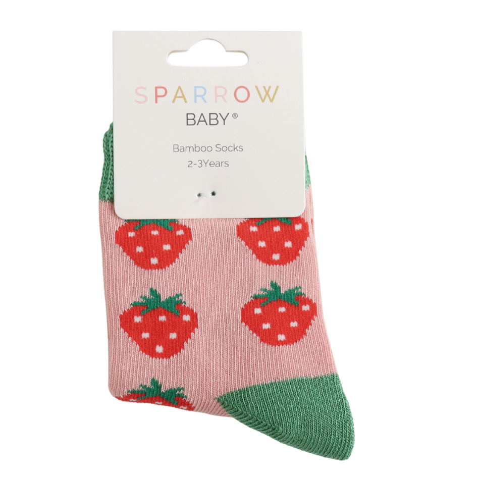 Miss Sparrow Baby Strawberries Dusky Pink (2-3yrs) at Bibelot Leek