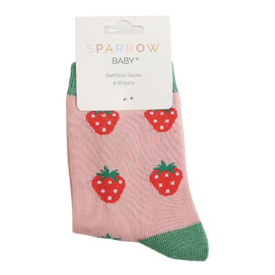 Miss Sparrow Baby Strawberries Dusky Pink (4-6yrs) at Bibelot Leek
