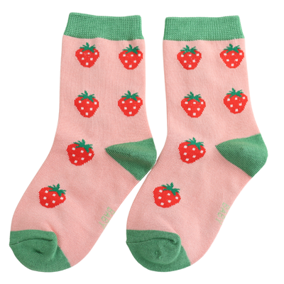Miss Sparrow Baby Strawberries Dusky Pink (4-6yrs) at Bibelot Leek