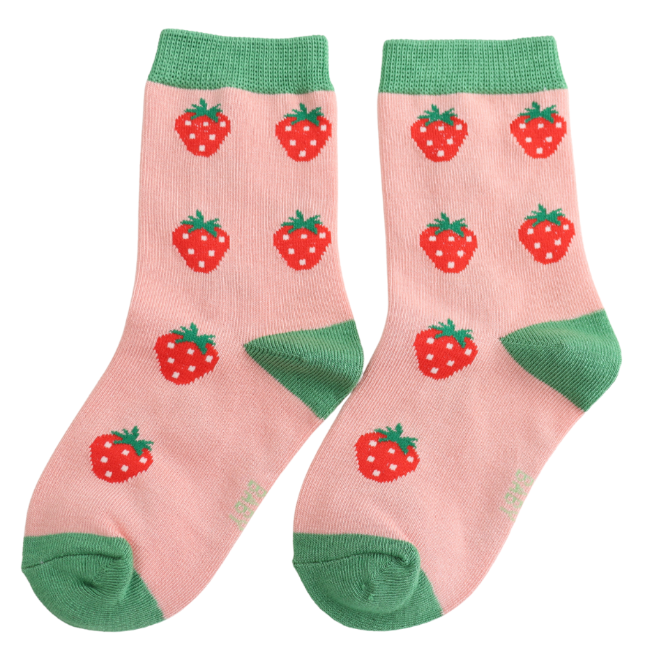 Miss Sparrow Baby Strawberries Dusky Pink (4-6yrs) at Bibelot Leek