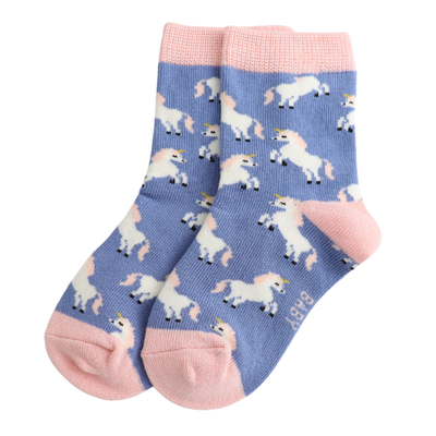 Miss Sparrow Baby Unicorns Denim Socks (2-3yrs & 4-6yrs) at Bibelot Leek UK Stockist