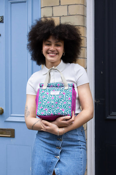 Kind Bags Lunch Bag | Abstract Flowers at Bibelot Leek UK Stockist