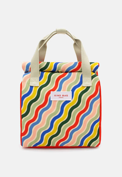 Kind Bags Lunch Bag | Rainbow Waves at Bibelot Leek UK Stockist