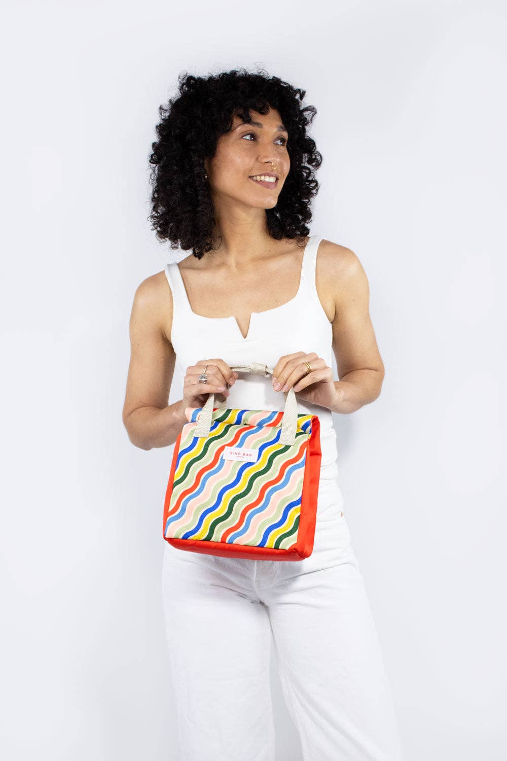 Kind Bags Lunch Bag | Rainbow Waves at Bibelot Leek UK Stockist