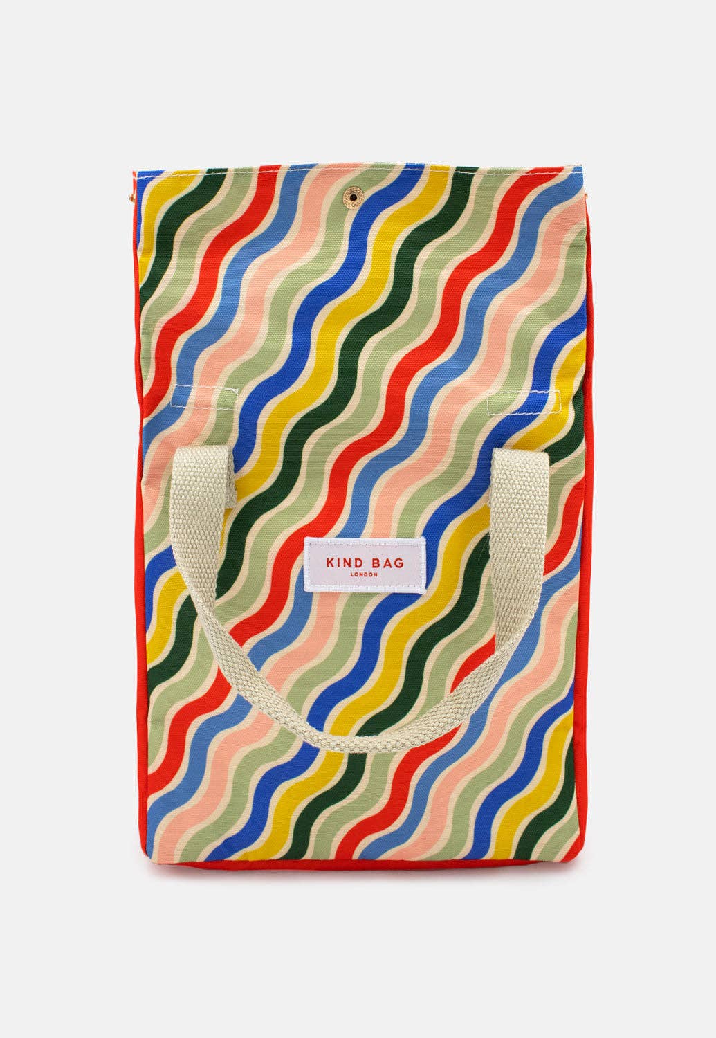 Kind Bags Lunch Bag | Rainbow Waves at Bibelot Leek UK Stockist