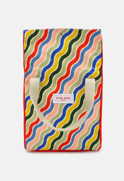 Kind Bags Lunch Bag | Rainbow Waves at Bibelot Leek UK Stockist