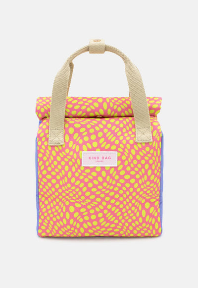 Kind Bags Lunch Bag | Twisted Polka Pink and Yellow at Bibelot Leek UK Stockist