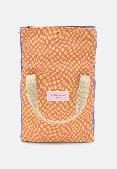 Kind Bags Lunch Bag | Twisted Polka Pink and Yellow at Bibelot Leek UK Stockist
