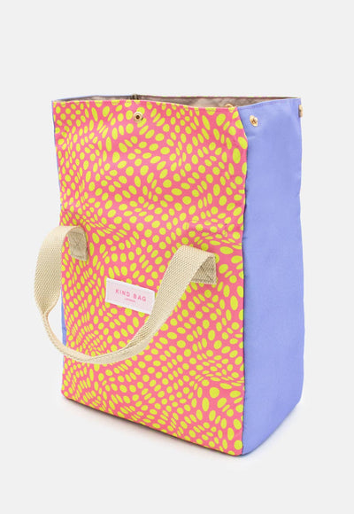 Kind Bags Lunch Bag | Twisted Polka Pink and Yellow at Bibelot Leek UK Stockist