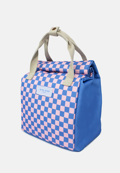 Kind Bag Lunch Bag | Checkerboard Blue and Pink at Bibelot Leek