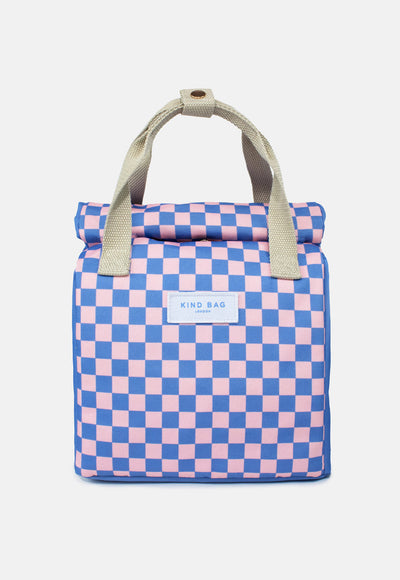 Kind Bag Lunch Bag | Checkerboard Blue and Pink at Bibelot Leek