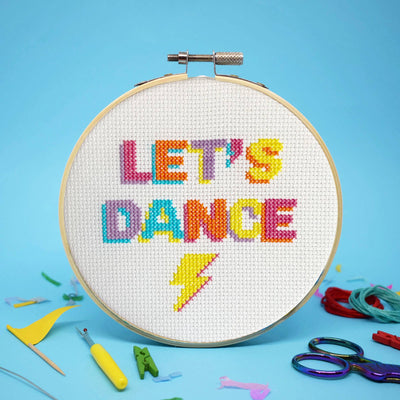 'Let's Dance' large cross stitch craft kit The Make Arcade at Bibelot Leek