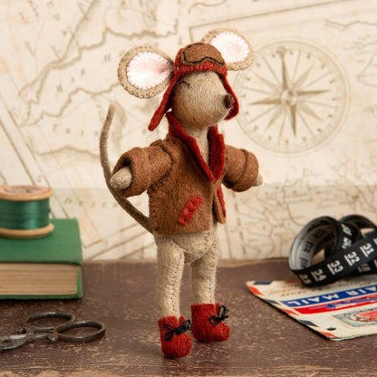 Corinne Lapierre Little Mouse The Aviator Felt Craft Mini Kit