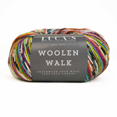 Luca-S WoolenWalk Merino 4 Ply Sock Yarn Bibelot Leek UK Stockist