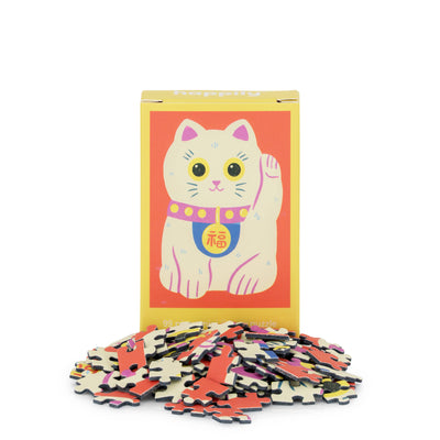 Lucky Cat - 99 Piece Mini Jigsaw Puzzle Happliy Puzzles
