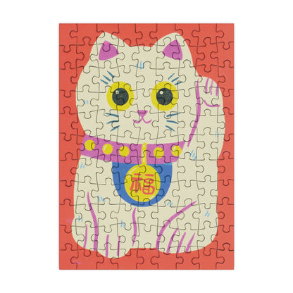 Lucky Cat - 99 Piece Mini Jigsaw Puzzle Happliy Puzzles