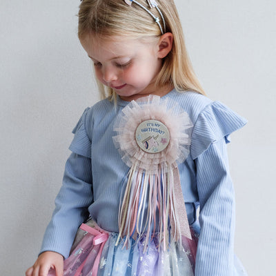 Mimi & Lula Unicorn Birthday Badge