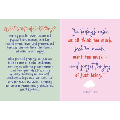 Mindful Knits Gift Book: Mindfulness & Knitting Patterns