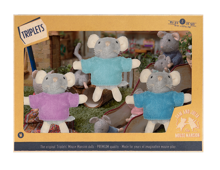 Mouse Mansion - The Triplets Mouse Dolls