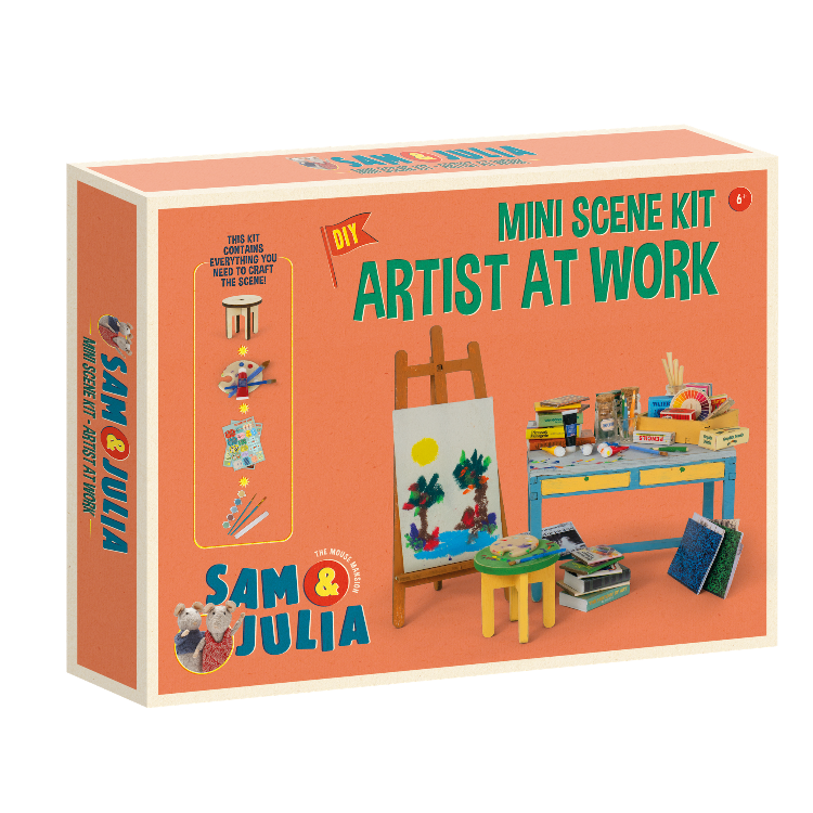 Mouse Mansion Mini Scene Kit – Artist At Work Sam & Julia at Bibelot Leek UK Stockist