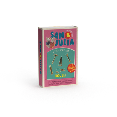 Box of Sam & Julia tool set on a white background