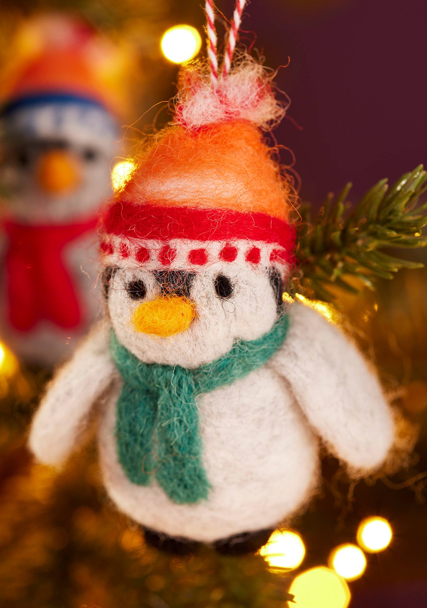 Namaste Fair Trade Felt Penguin In Beanie Hat