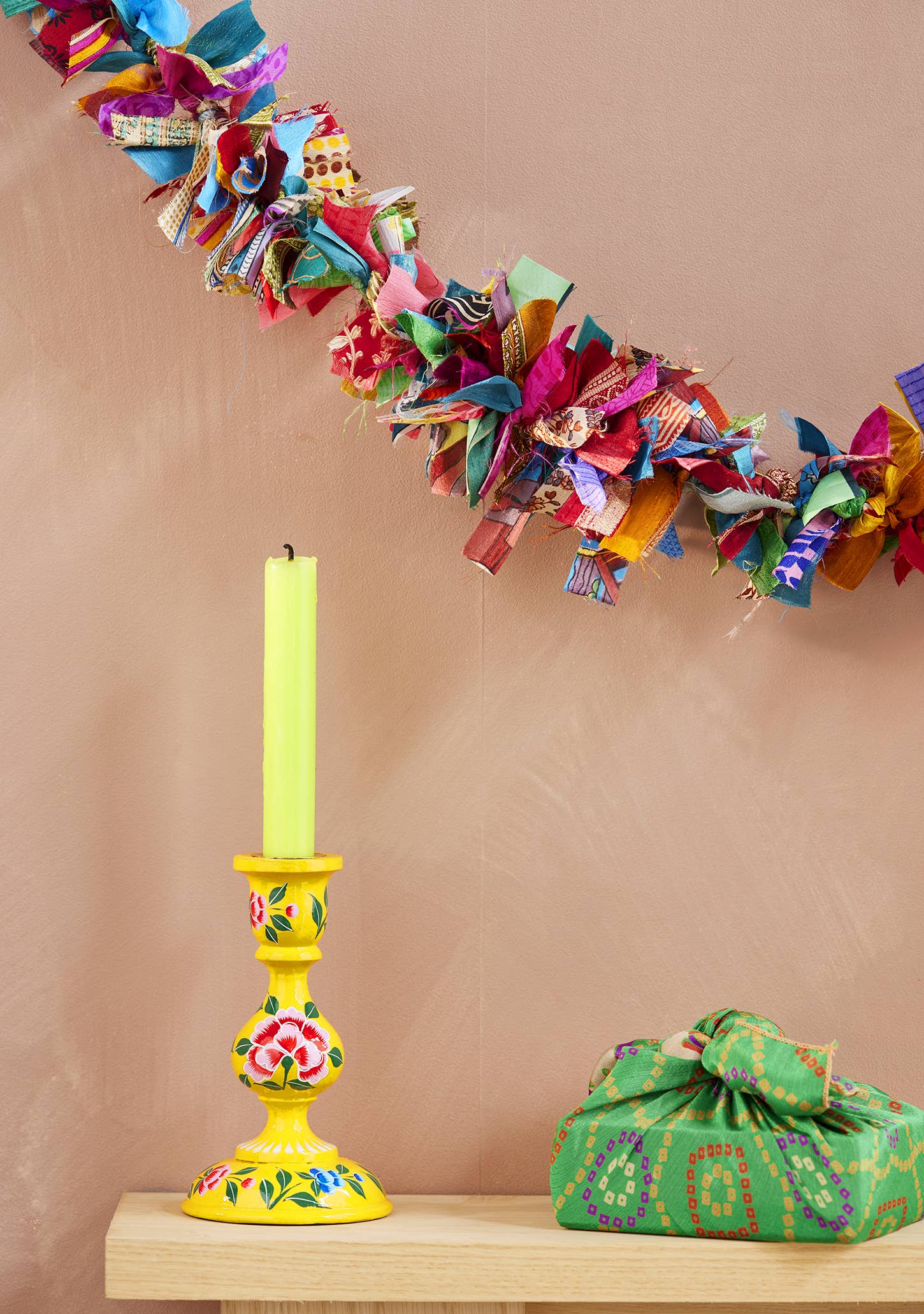 Namaste Fair Trade Recycled Sari Eco Tinsel/Garland - Multi