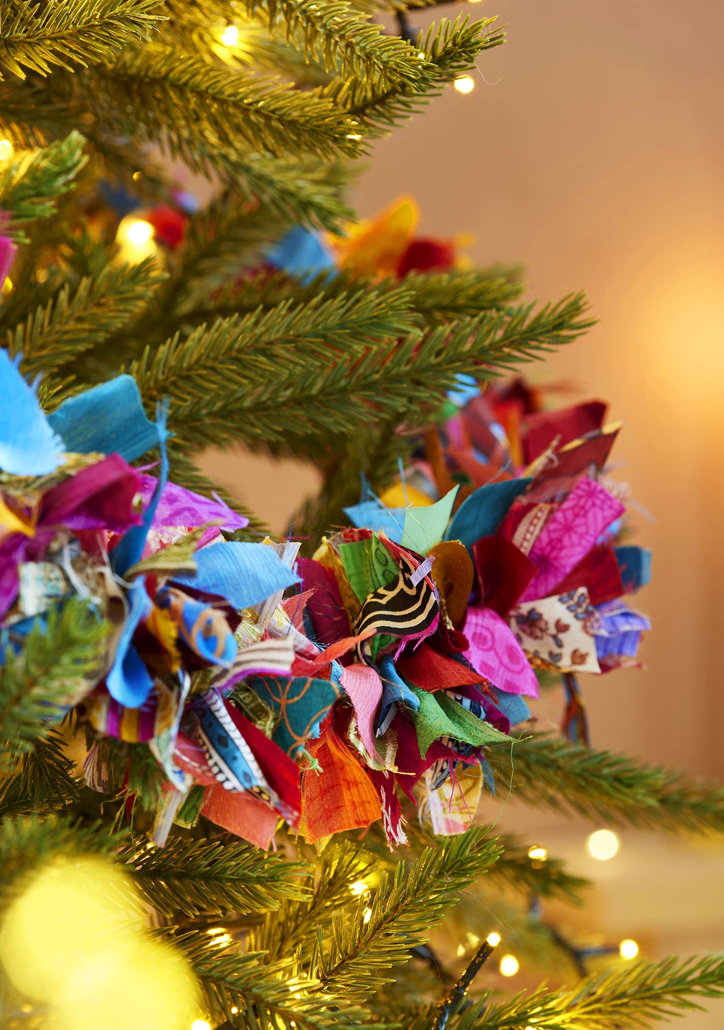 Namaste Fair Trade Recycled Sari Eco Tinsel/Garland - Multi