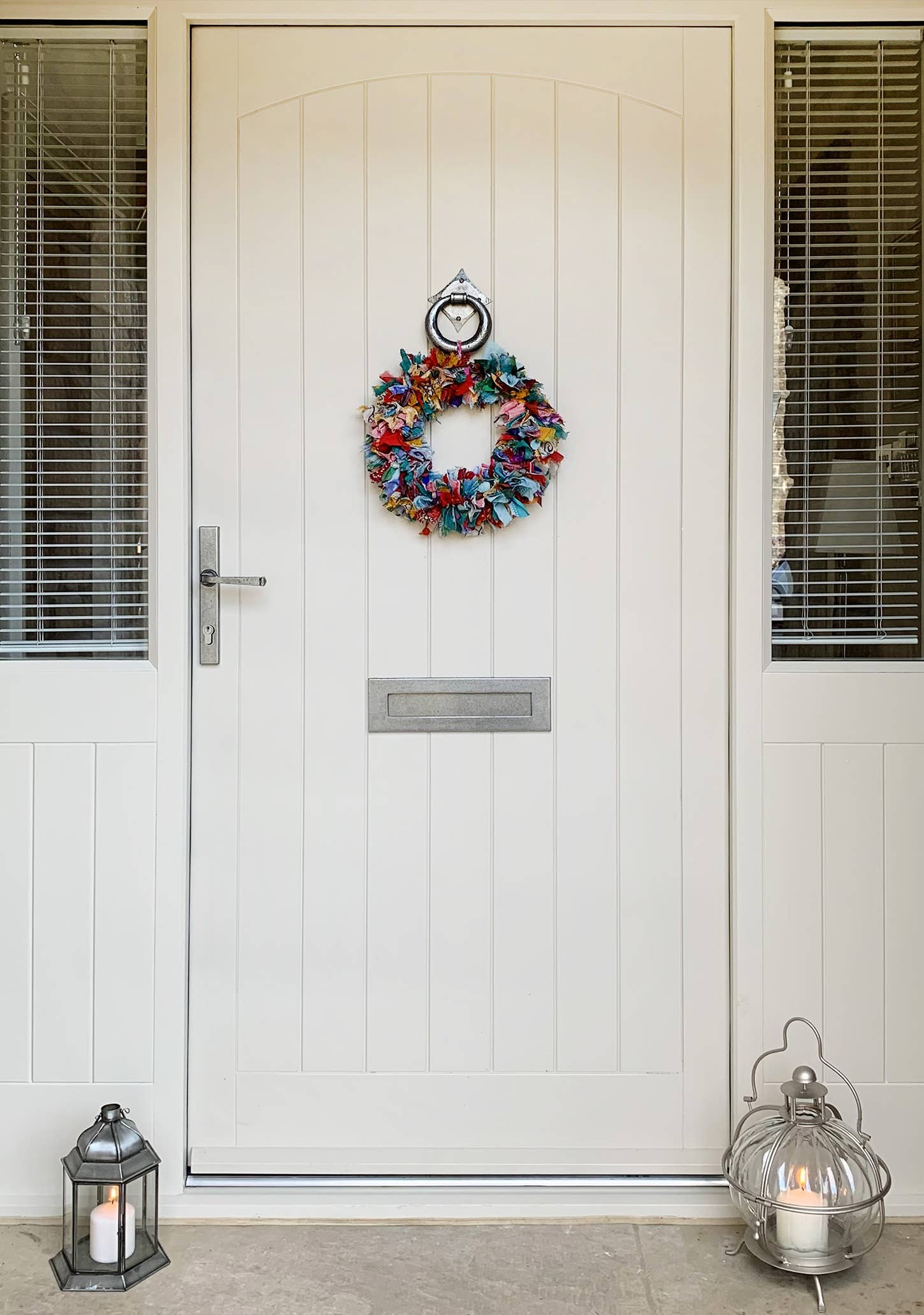 Namaste Fair Trade Recycled Sari Wreath - Multicoloured