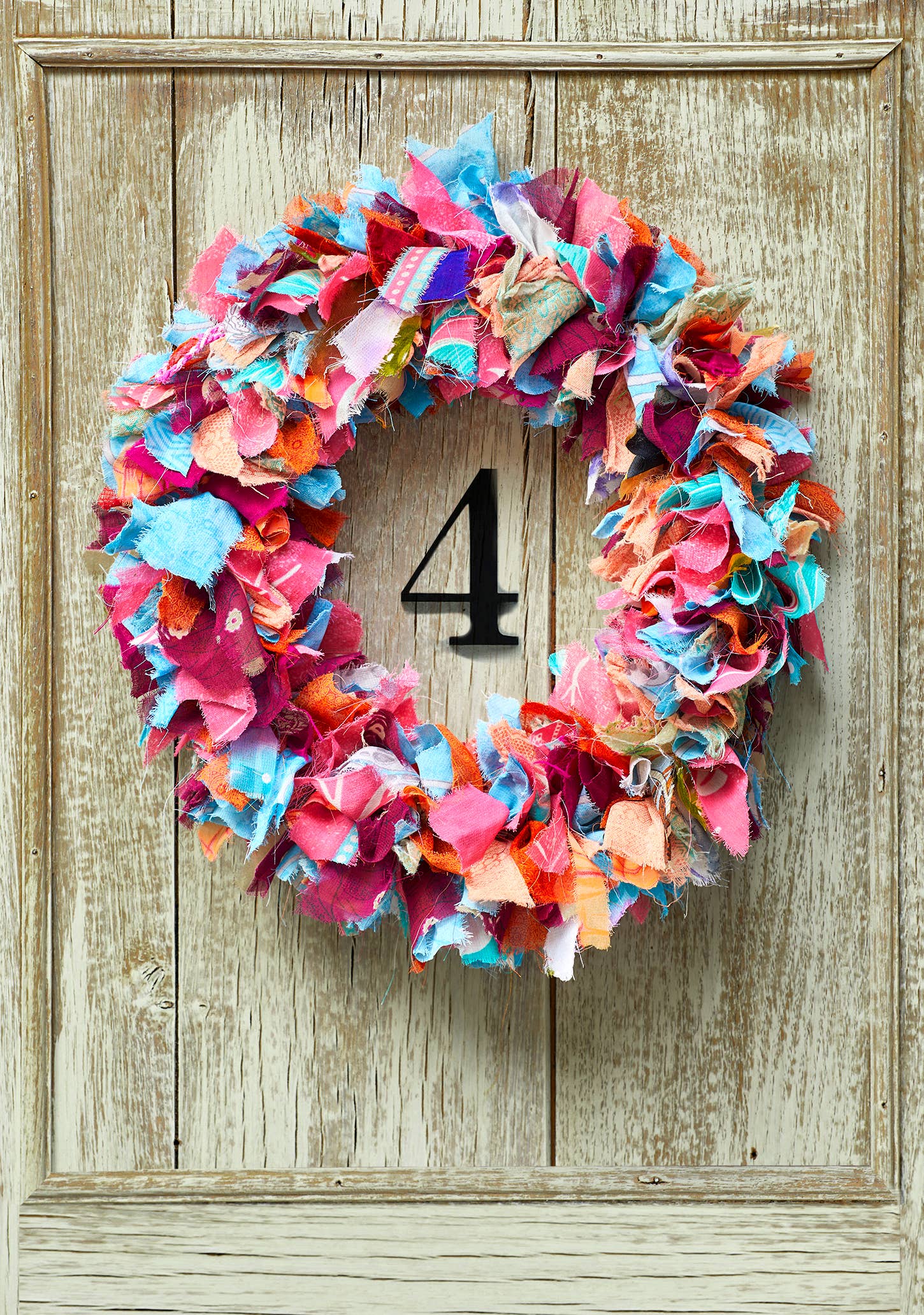 Namaste Fair Trade Recycled Sari Wreath - Multicoloured