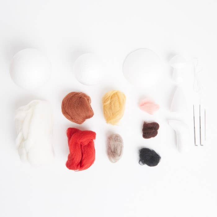 Needle Felting Toadstools Kit