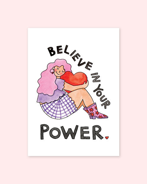 Nova & Me Believe in Your Power A5 Print at Bibelot Leek UK Stockist