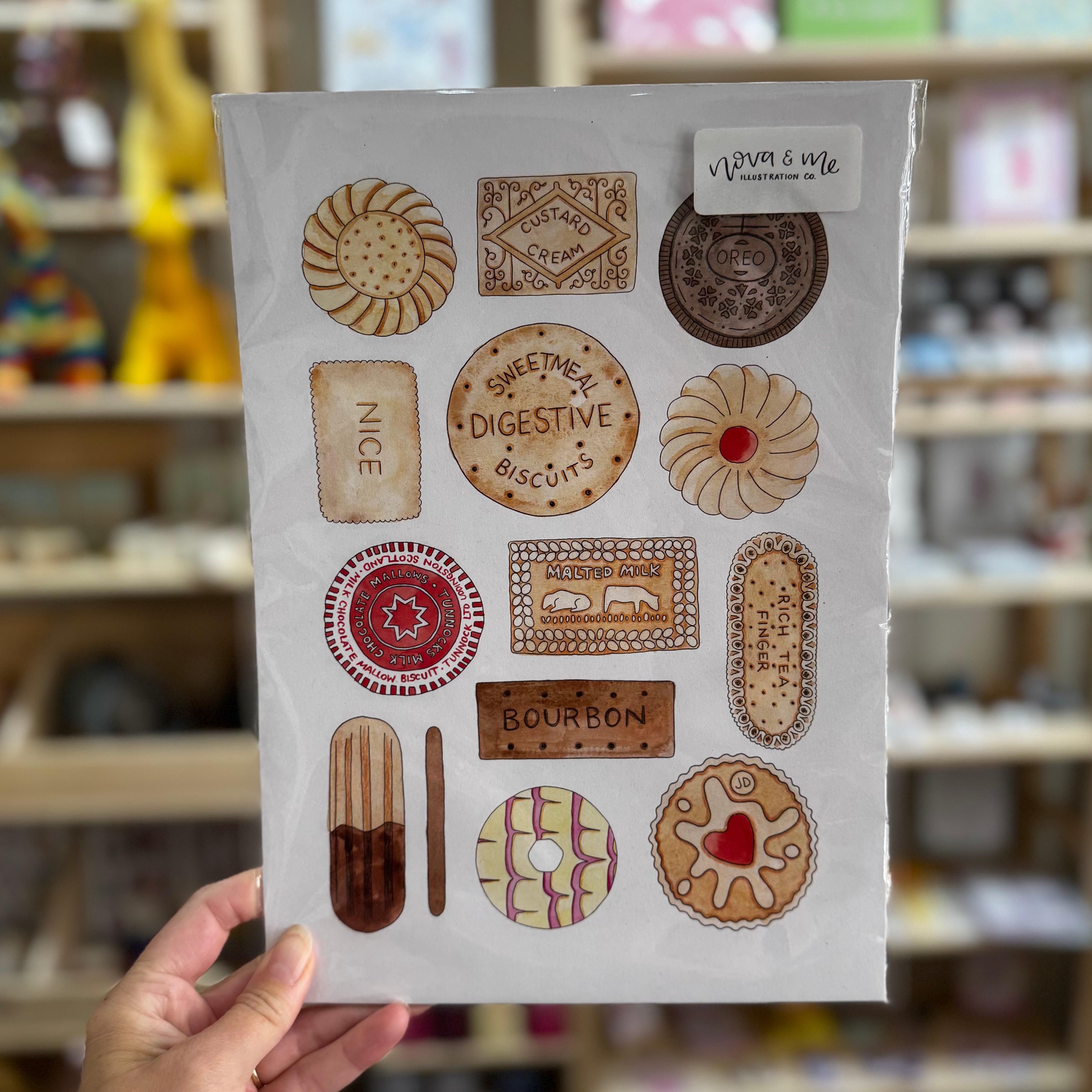 Nova & Me Biscuits Print at Bibelot Leek UK Stockist