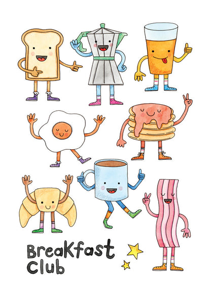 Nova & Me Breakfast Club A4 Print