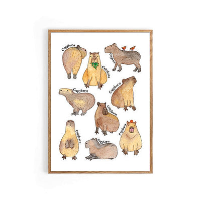 Nova & Me Capybara A4 Print at Bibelot Leek UK Stockist