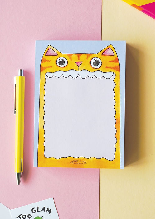 Nova & Me Cat Mouth A6 Notepad - 100 Pages at Bibelot Leek UK Stockist