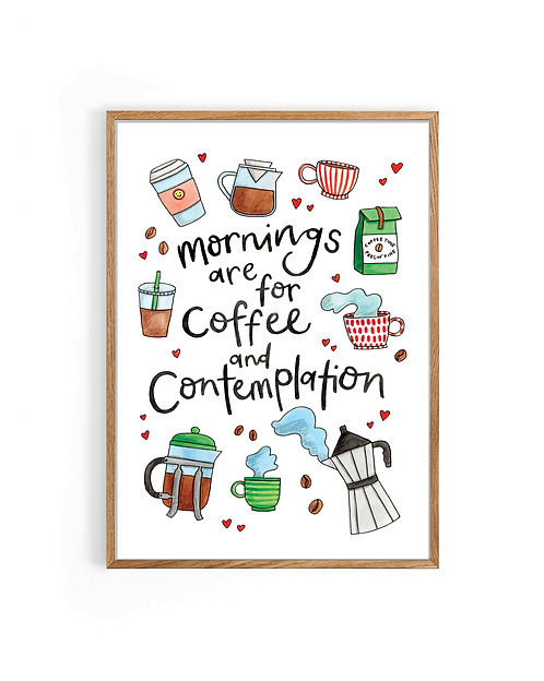 Nova & Me Coffee and Contemplation A4 Print at Bibelot Leek UK Stockist
