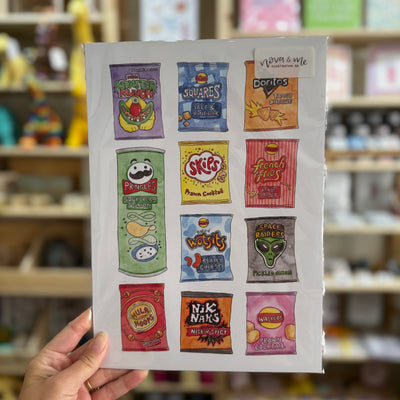 Nova & Me Crisps A4 Print at Bibelot Leek UK Stockist