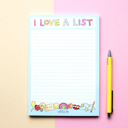 Nova & Me I Love a List Notepad