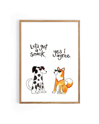 Nova & Me Let's Get A Snack A4 Print at Bibelot Leek UK Stockist