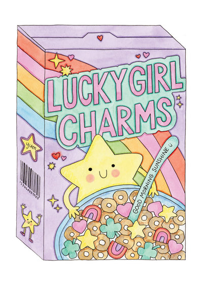 Nova & Me Lucky Girl Charms A4 Print