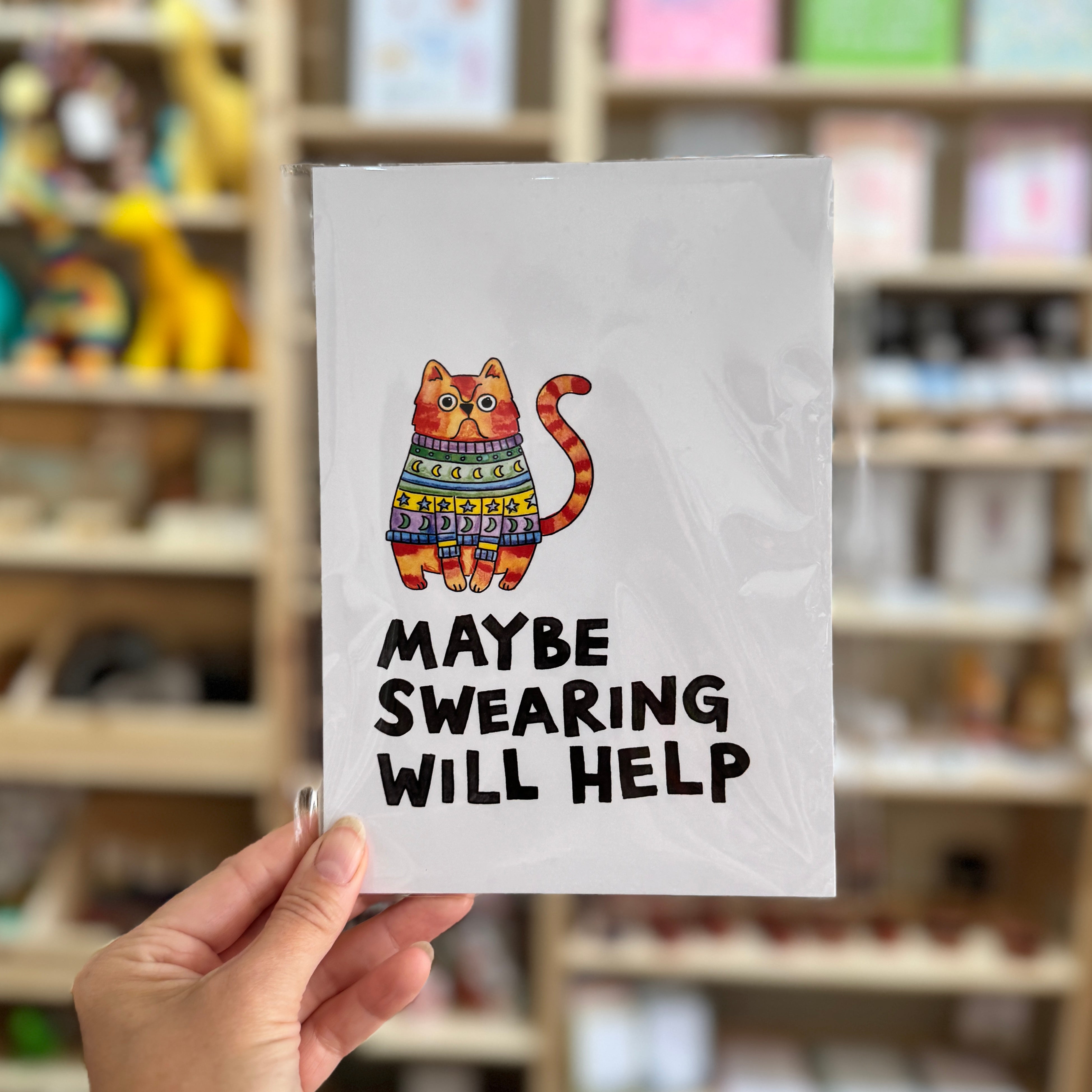 Nova & Me Maybe Swearing Will Help A5 Print at Bibelot Leek UK Stockist