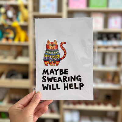 Nova & Me Maybe Swearing Will Help A5 Print at Bibelot Leek UK Stockist