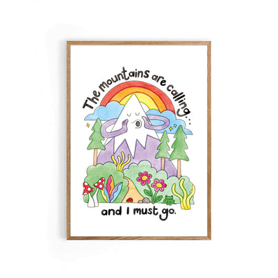 Nova & Me Mountains are Calling A4 Print